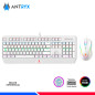 KIT GAMING GC-5100 WHITE ANTRYX, TECLADO + MOUSE, SWITCH BLUE KIT GAMING GC-5100 WHITE ANTRYX, TECLADO + MOUSE, SWITCH BLUE
