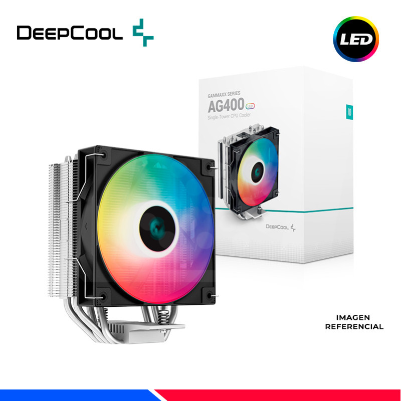 COOLER DE PROCESADOR DEEPCOOL AG400 LED, COOLER DE PROCESADOR DEEPCOOL AG400 LED,