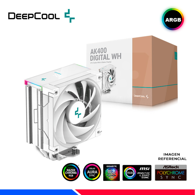COOLER DE PROCESADOR DEEPCOOL AK400 WH COOLER DE PROCESADOR DEEPCOOL AK400 WH