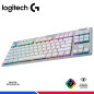 TECLADO GAMING LOGITECH G915 X LIGHTSPEED TKL, INALAMBRICO, RGB, WHITE TECLADO GAMING LOGITECH G915 X LIGHTSPEED TKL, INALAMBRICO, RGB, WHITE
