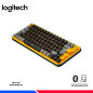 TECLADO MECANICO LOGITECH POP KEYS WIRELESS/BT, BLACK/YELLOW TECLADO MECANICO LOGITECH POP KEYS WIRELESS/BT, BLACK/YELLOW
