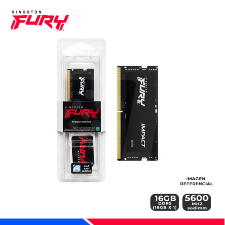 MEM. RAM SODIMM KINGSTON FURY IMPACT 16GB DDR5 5600 Mhz