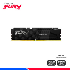 MEM. RAM KINGSTON FURY BEAST, 16GB DDR5 5600 MHZ.