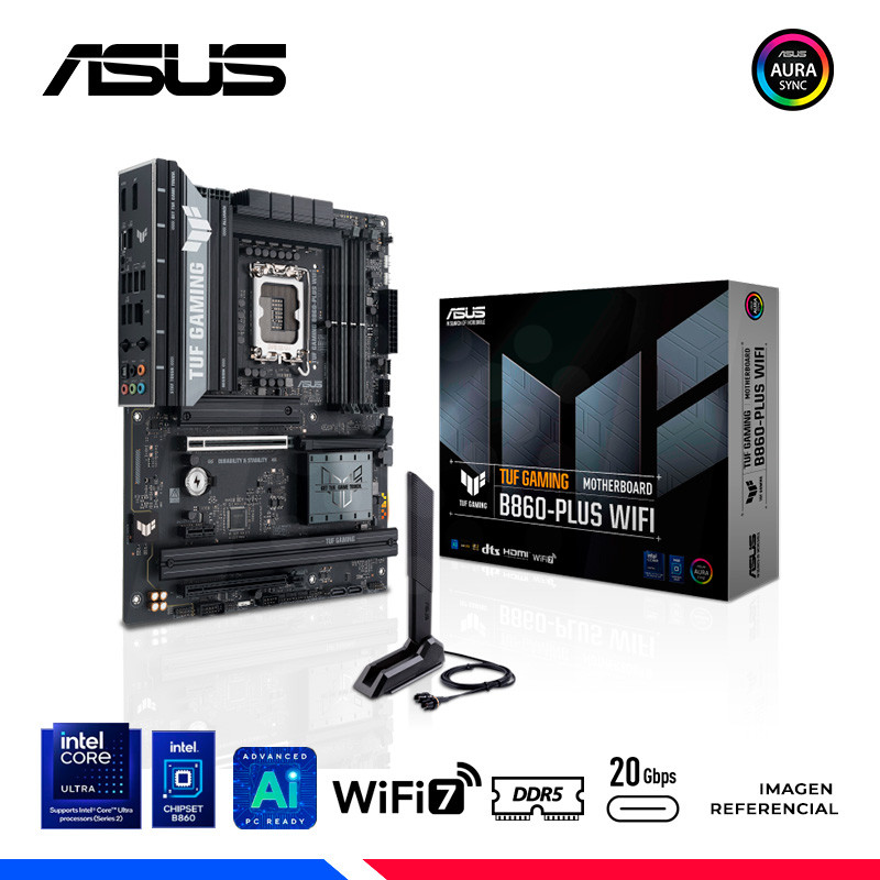 MAINBOARD ASUS TUF GAMING B860 PLUS WIFI, DDR5, LGA 1851 MAINBOARD ASUS TUF GAMING B860 PLUS WIFI, DDR5, LGA 1851