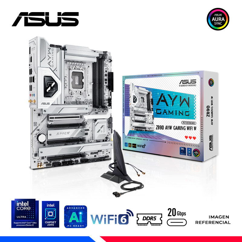 MAINBOARD ASUS Z890 AYW GAMING WIFI W, DDR5, LGA 1851 MAINBOARD ASUS Z890 AYW GAMING WIFI W, DDR5, LGA 1851