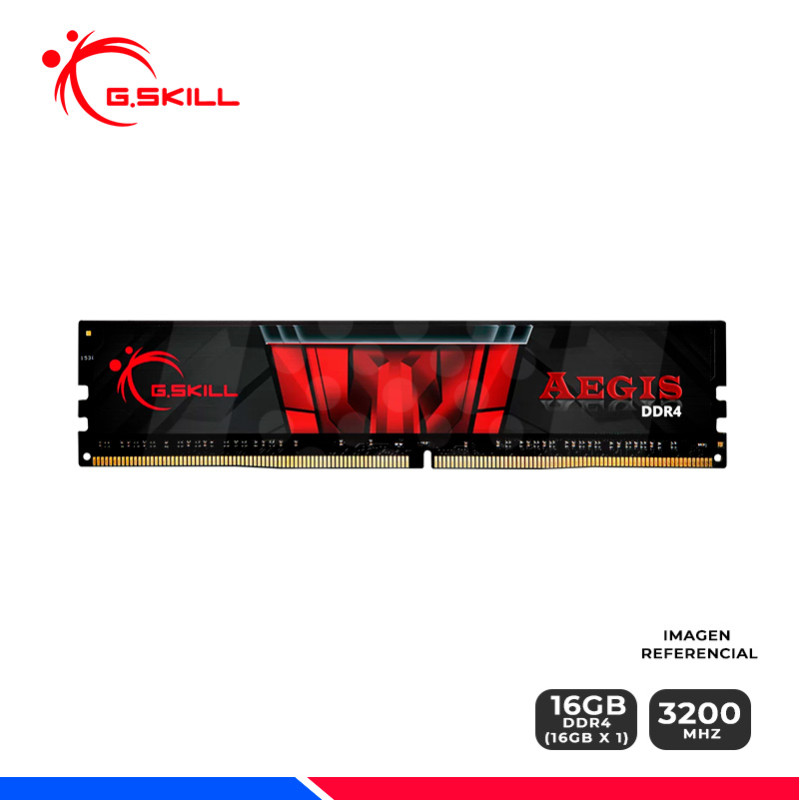 MEM. RAM G.SKILL AEGIS, 16GB DDR4 3200 MHZ, CL16 MEM. RAM G.SKILL AEGIS, 16GB DDR4 3200 MHZ, CL16