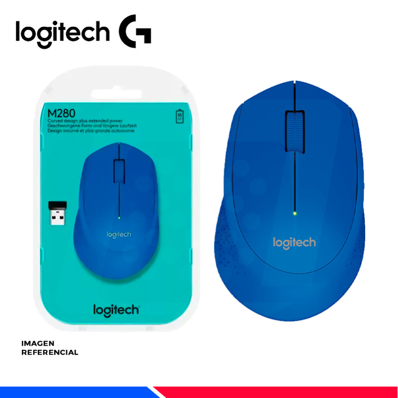 MOUSE LOGITECH M280 WIRELESS BLUE MOUSE LOGITECH M280 WIRELESS BLUE