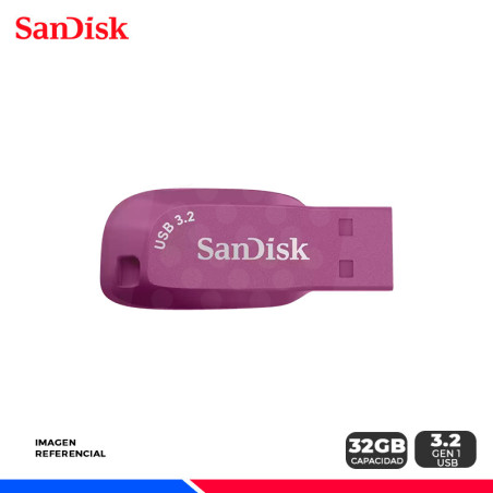 MEM. SANDISK ULTRA SHITF USB 3.2 GEN 1, 32GB PINK
