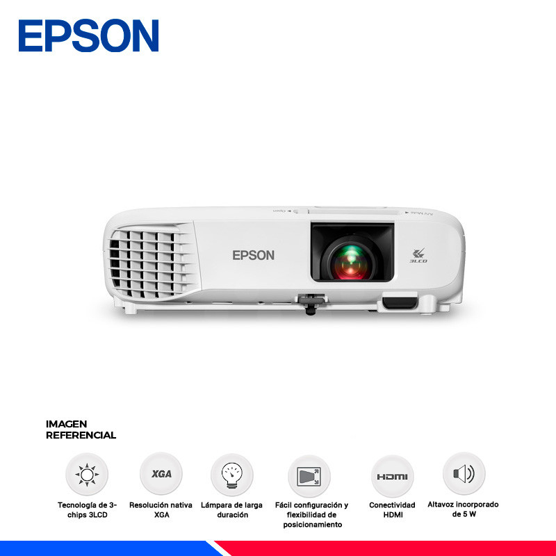 PROYECTOR EPSON POWERLITE E20, 3400 LUMENES PROYECTOR EPSON POWERLITE E20, 3400 LUMENES
