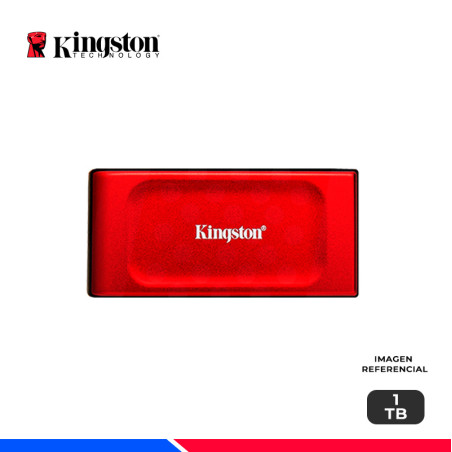 SSD EXTERNO KINGSTON XS1000, RED, 1TB, USB 3.2 GEN 2 TIPO-C