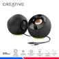 PARLANTE CREATIVE PEBBLE SE RGB, 2.0, USB-C, BLACK PARLANTE CREATIVE PEBBLE SE RGB, 2.0, USB-C, BLACK