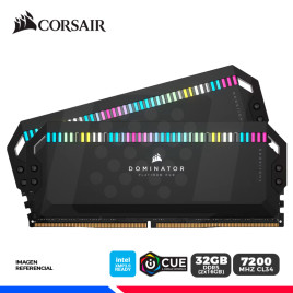 KIT MEM. RAM CORSAIR DOMINATOR PLATINUM RGB, 32GB (2x16GB) DDR5 7200 MHz, CL34