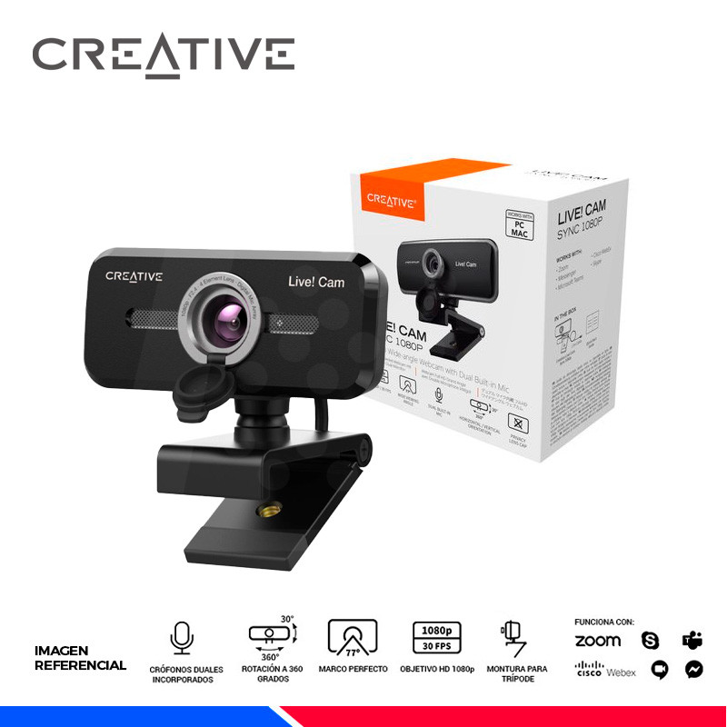 CAMARA WEB CREATIVE LIVE! CAM SYNC FHD 1080p CAMARA WEB CREATIVE LIVE! CAM SYNC FHD 1080p