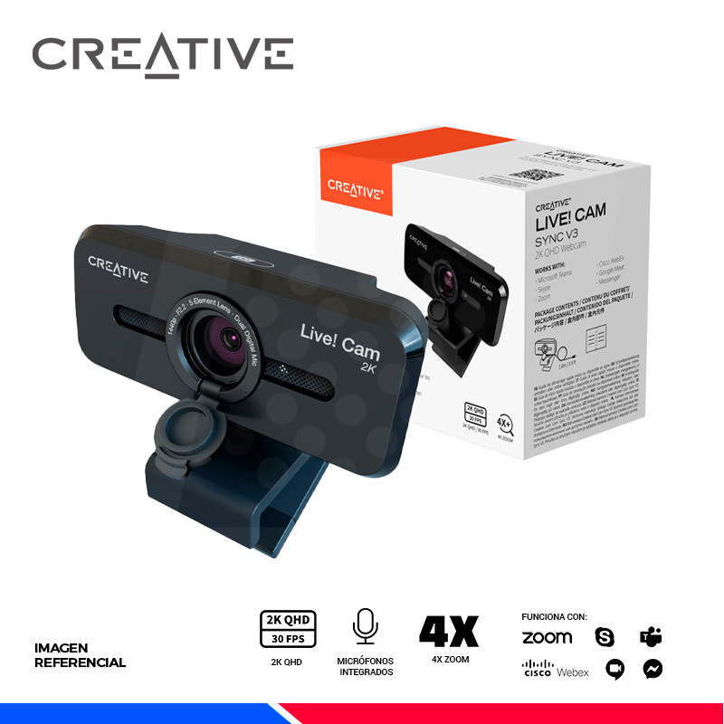 CAMARA WEB CREATIVE LIVE! CAM SYNC V3 2K CAMARA WEB CREATIVE LIVE! CAM SYNC V3 2K