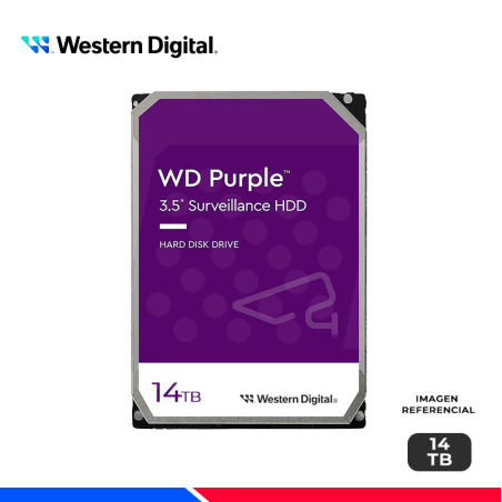 DISCO DURO WESTERN DIGITAL PURPURA SURVEILLANCE PRO, 14TB