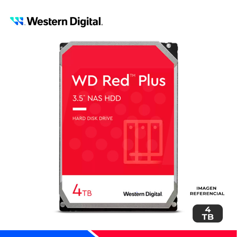DISCO DURO WESTERN DIGITAL RED PLUS NAS, 4TB DISCO DURO WESTERN DIGITAL RED PLUS NAS, 4TB