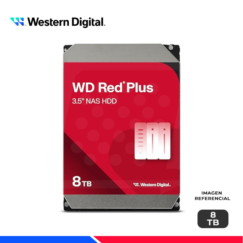 DISCO DURO WESTERN DIGITAL RED PLUS NAS, 8TB DISCO DURO WESTERN DIGITAL RED PLUS NAS, 8TB