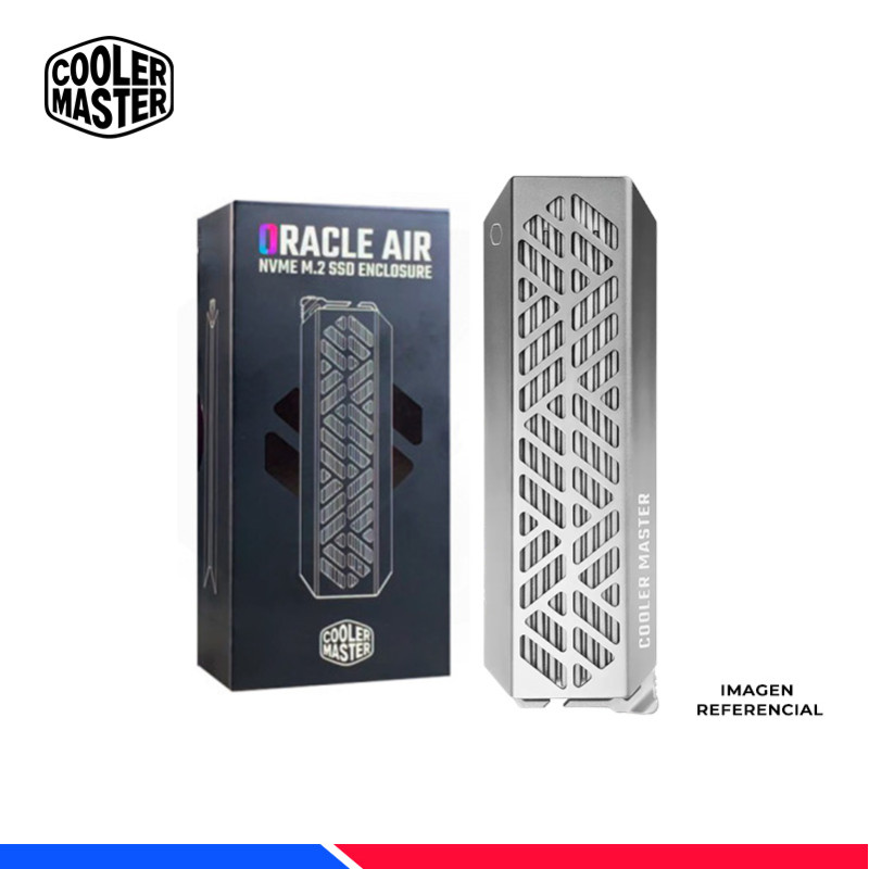 CASE PORTABLE COOLER MASTER ORACLE AIR, ALUMINIO, PARA SSD M.2 PCIe M.2 CASE PORTABLE COOLER MASTER ORACLE AIR, ALUMINIO, PARA SSD M.2 PCIe M.2