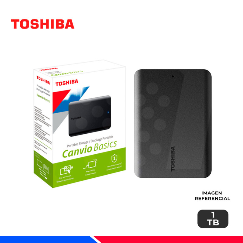DISCO DURO EXTERNO 1TB TOSHIBA CANVIO BASICS USB 3.0 BLACK DISCO DURO EXTERNO 1TB TOSHIBA CANVIO BASICS USB 3.0 BLACK