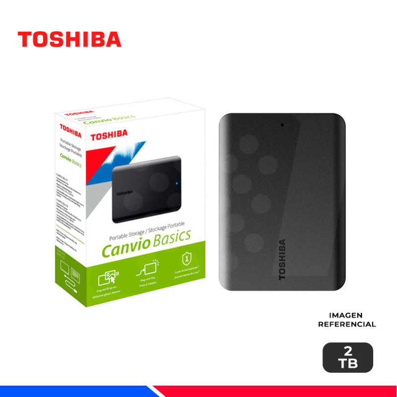 DISCO DURO EXTERNO 2TB TOSHIBA CANVIO BASICS USB 3.0 BLACK DISCO DURO EXTERNO 2TB TOSHIBA CANVIO BASICS USB 3.0 BLACK