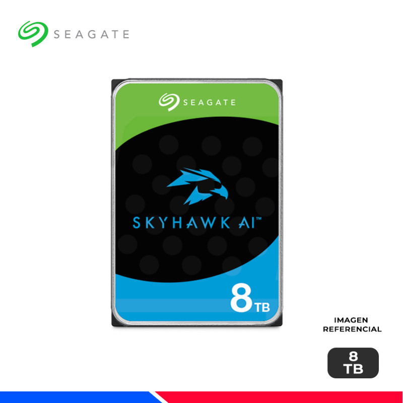 DISCO DURO SEAGATE SkyHawk AI SURVEILLANCE, 8TB, SATA 6.0 Gb/s DISCO DURO SEAGATE SkyHawk AI SURVEILLANCE, 8TB, SATA 6.0 Gb/s