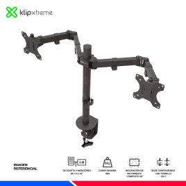 SOPORTE PARA 2 MONITORES KLIP XTREME KPM