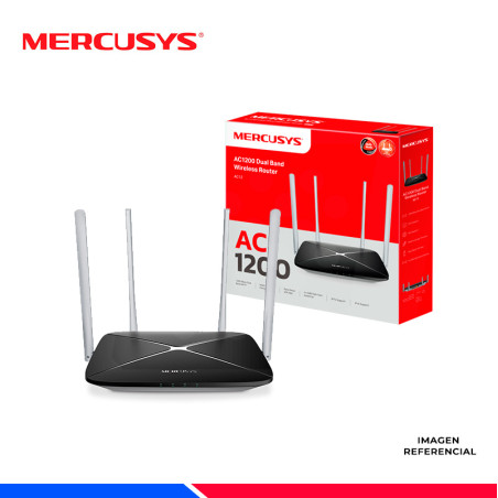 ROUTER MERCUSYS AC12, INALAMBRICO DE DOBLE BANDA AC1200