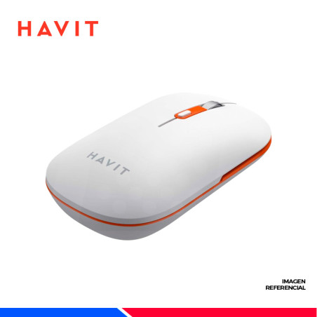 MOUSE HAVIT MS60WB, INALAMBRICO/BT, BLANCO