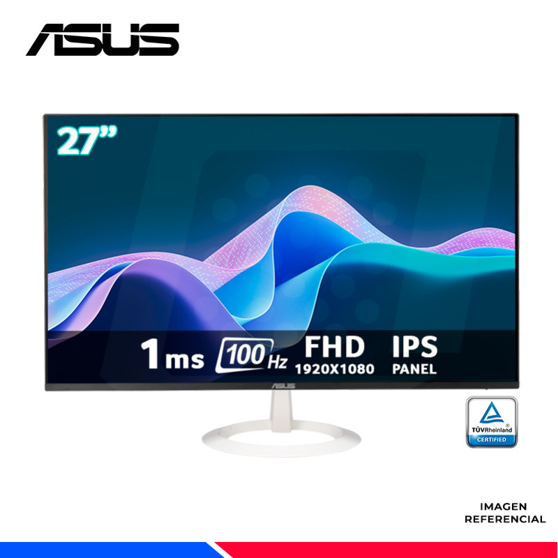 MONITOR GAMING ASUS VZ27EHF-W, Ultra Slim, 27" IPS, FHD, 100Hz, 1ms MONITOR GAMING ASUS VZ27EHF-W, Ultra Slim, 27" IPS, FHD, 100Hz, 1ms
