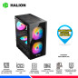 CASE HALION LUNA P25, 3 COOLER RGB, V/TEMPLADO CASE HALION LUNA P25, 3 COOLER RGB, V/TEMPLADO