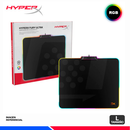 MOUSE PAD GAMING HYPERX FURY ULTRA, LED RGB, 359.4 x 299.4mm