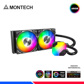 REFRIGERACION LIQUIDA MONTECH HYPER FLOW ARGB 240, BLACK