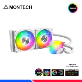 REFRIGERACION LIQUIDA MONTECH HYPER FLOW ARGB 240, WHITE