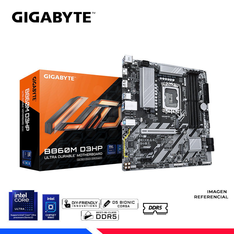 MAINBOARD GIGABYTE B860M D3HP, DDR5, LGA 1851 MAINBOARD GIGABYTE B860M D3HP, DDR5, LGA 1851