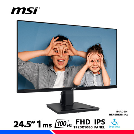 MONITOR MSI PRO MP251, 24.5" IPS, FHD, 100Hz, 1ms, Parlante
