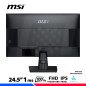 MONITOR MSI PRO MP251, 24.5" IPS, FHD, 100Hz, 1ms, Parlante MONITOR MSI PRO MP251, 24.5" IPS, FHD, 100Hz, 1ms, Parlante