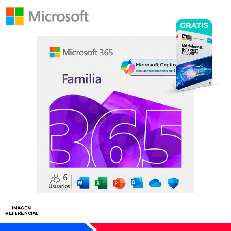 LICENCIAMIENTO VIRTUAL MICROSOFT 365 FAMILIA, 6 USUARIOS, 12 MESES LICENCIAMIENTO VIRTUAL MICROSOFT 365 FAMILIA, 6 USUARIOS, 12 MESES
