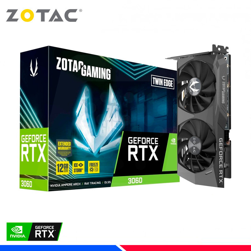 VGA ZOTAC NVIDIA GEFORCE RTX 3060 TWIN EDGE 12GB GDDR6 VGA ZOTAC NVIDIA GEFORCE RTX 3060 TWIN EDGE 12GB GDDR6