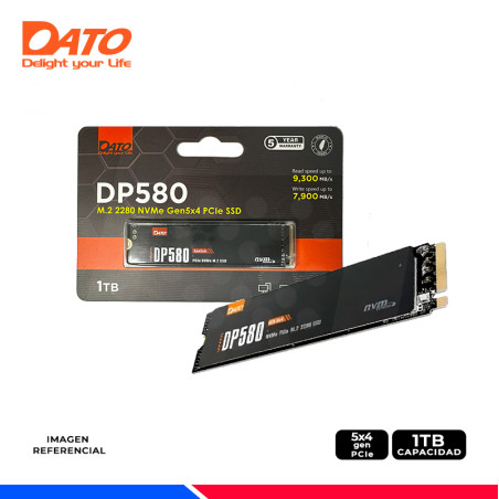 SSD DATO DP580 1TB, M.2 2280 NVME Gen5x4 PCIe