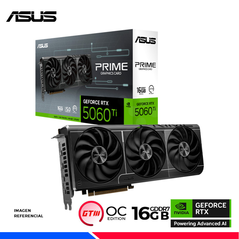 VGA ASUS PRIME GEFORCE RTX 5060 Ti 16GB GDDR7 VGA ASUS PRIME GEFORCE RTX 5060 Ti 16GB GDDR7
