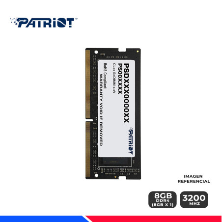 MEM. RAM PATRIOT SIGNATURE LINE SODIMM 8GB DDR4 3200 MHz