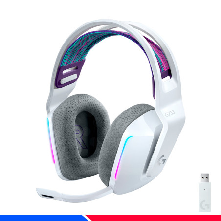 AURICULAR GAMING LOGITECH G733 INALAMBRICO LIGHTSPEED RGB WHITE