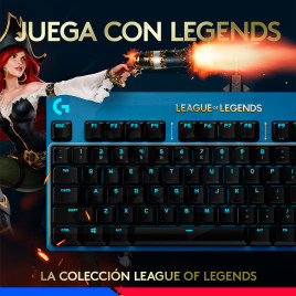 TECLADO MECANICO LOGITECH PRO OF LEGENDS, GX BROWN TACTILES RGB