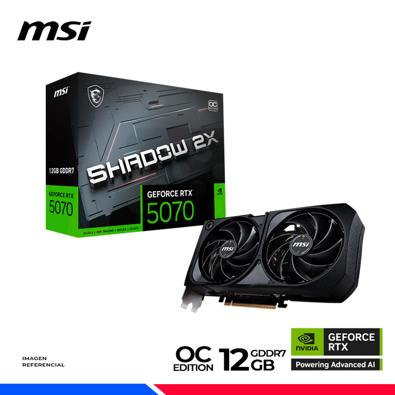 VGA MSI GEFORCE RTX 5070 12GB SHADOW 2X SHADOW 2X OC, GDDR7 VGA MSI GEFORCE RTX 5070 12GB SHADOW 2X SHADOW 2X OC, GDDR7