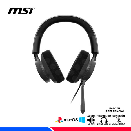 AURICULAR GAMING MSI MAESTRO-300, USB, NEGRO