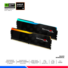 Pc Gaming Plus: Ryzen 5 9600X, 32GB DDR5, SSD 1TB, RTX 5060 Ti 8GB, F/750W, CASE ARGB