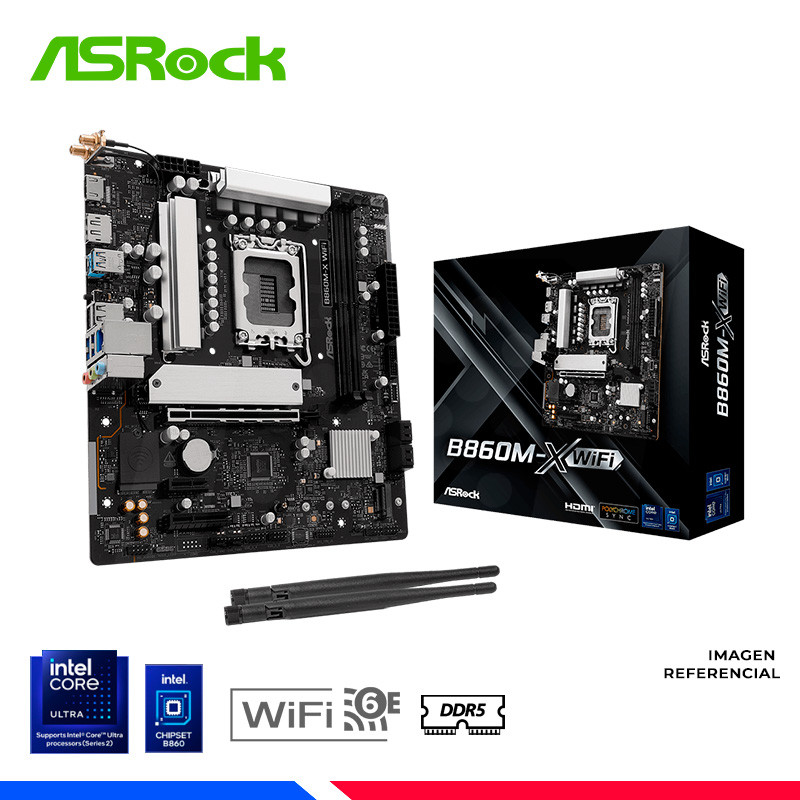 MAINBOARD ASROCK B860M-X WiFi, DDR5, LGA MAINBOARD ASROCK B860M-X WiFi, DDR5, LGA
