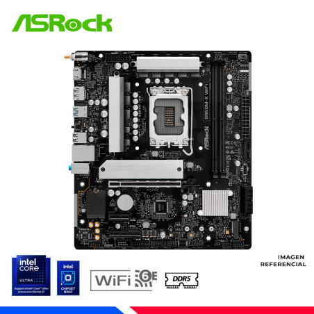 MAINBOARD ASROCK B860M-X WiFi, DDR5, LGA