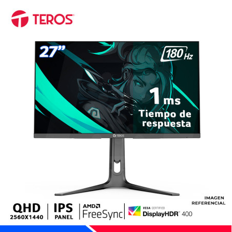 MONITOR GAMING TEROS TE-2753G, 27" IPS, 2K QHD, 180Hz, 1ms, AMD FreeSync