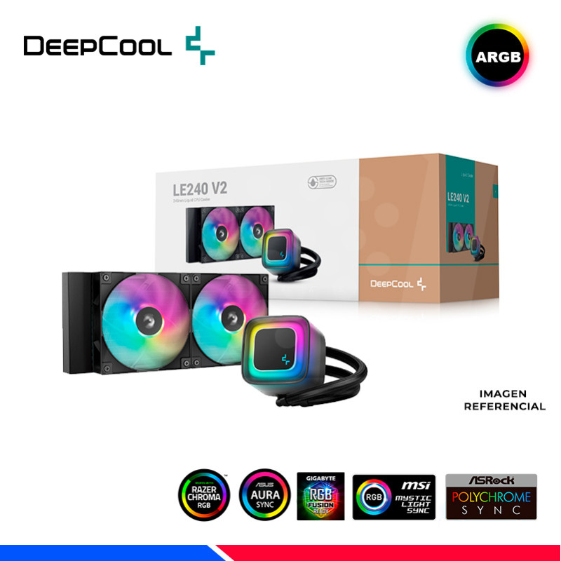 REFRIGERACION LIQUIDA DEEPCOOL LE240 V2 ARGB REFRIGERACION LIQUIDA DEEPCOOL LE240 V2 ARGB